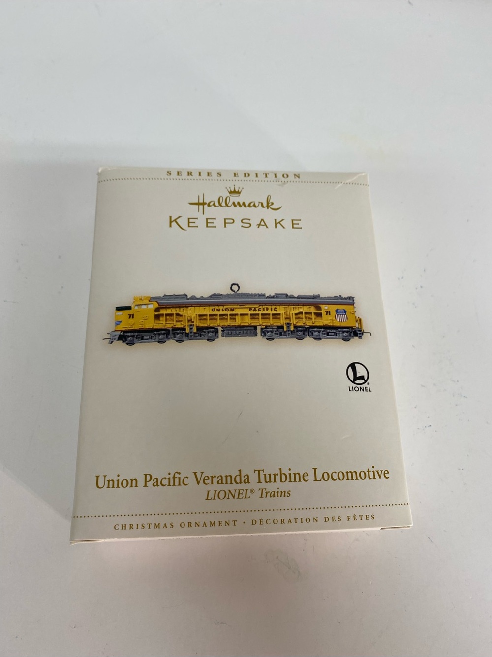 Hallmark Keepsake Lionel Train Union Pacific Veranda Turbine Locomotive Ornament